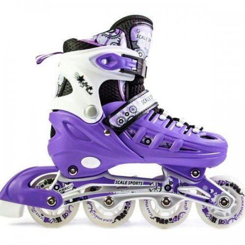 Роликовые коньки раздвижные Scale Sports LF 905 38-42 фиолетовый