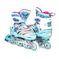 Роликовые коньки раздвижные Scale Sports LF 907M 28-33 бирюзовый