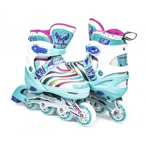Роликовые коньки раздвижные Scale Sports LF 907M 38-41 бирюзовый
