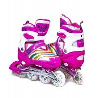 Роликовые коньки раздвижные Scale Sports LF 907M 38-41 розовый