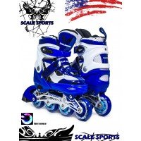 Роликовые коньки раздвижные Scale Sports LF 967 28-33 синий