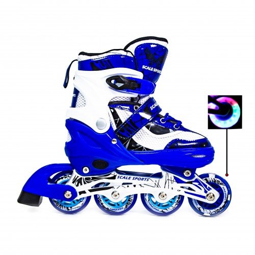 Роликовые коньки раздвижные Scale Sports LF 967 38-41 синий