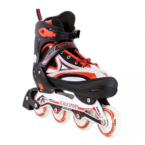 Роликовые коньки раздвижные Scale Sports XL LF 0835 41-44 красный