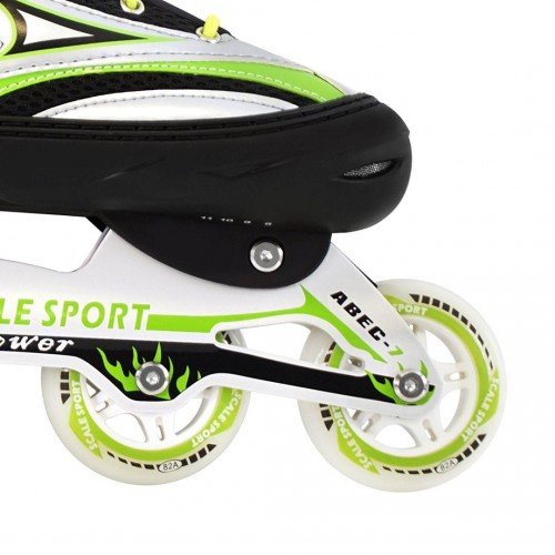 Роликовые коньки раздвижные Scale Sports XL LF 0835 41-44 зеленый