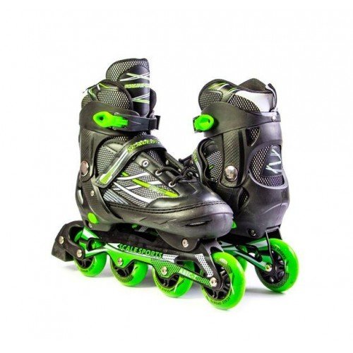 Роликовые коньки раздвижные Scale Sports XL LF 935 41-44 зеленый