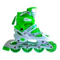 Роликовые коньки раздвижные SkateX Drift 28-33 зеленый