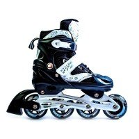 Роликовые коньки раздвижные SkateX Drift 34-37 черный