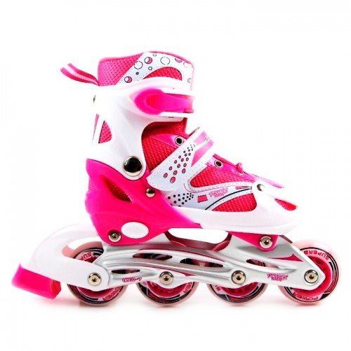 Роликовые коньки раздвижные SkateX Drift 34-37 розовый