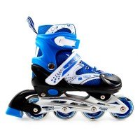 Роликовые коньки раздвижные SkateX Drift 34-37 синий