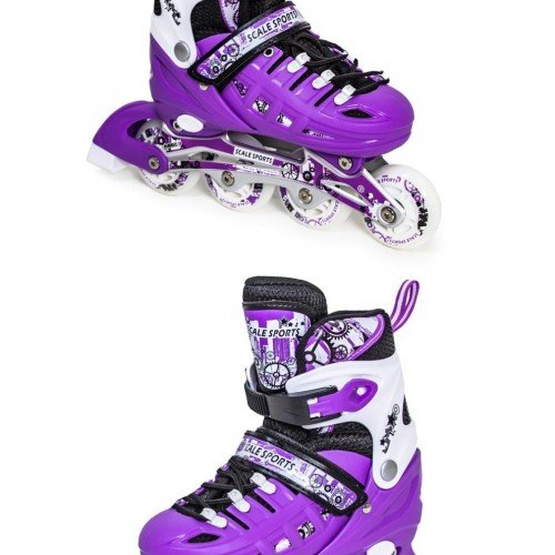 Роликовые коньки со сменным лезвием Scale Sports TF-300 29-33 фиолетовый