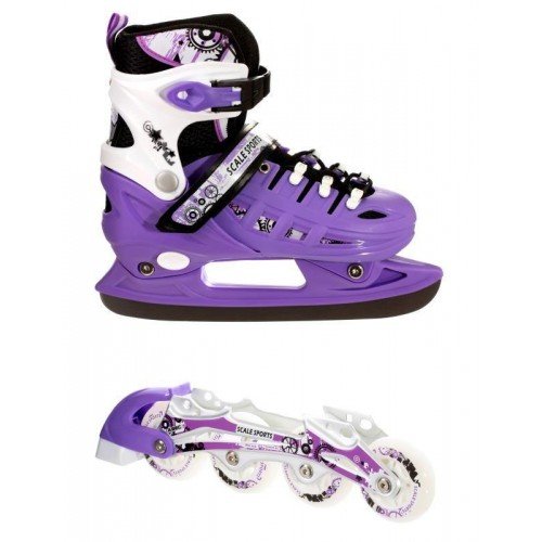 Роликовые коньки со сменным лезвием Scale Sports TF-300 38-41 фиолетовый