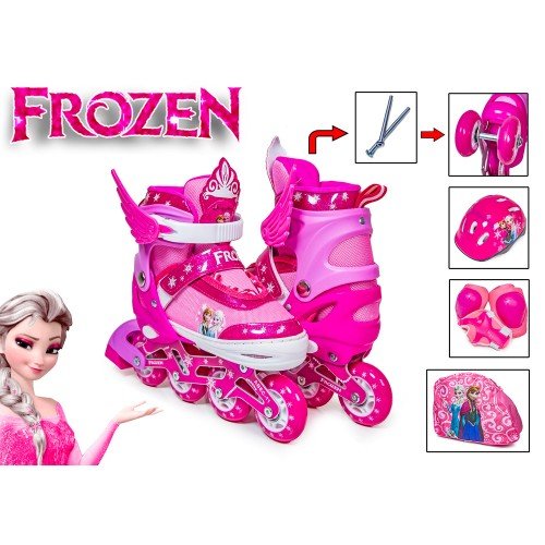 Роликовые коньки Scale Sports Rollers Disney Frozen 2 с комплектом защиты 30-33