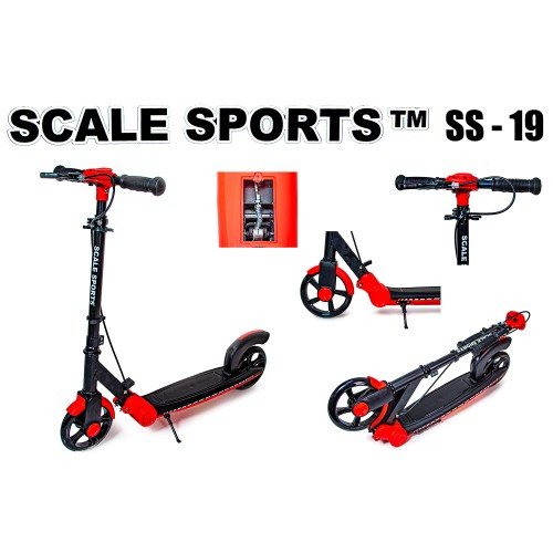 Самокат двухколесный Scale Sports Scooter SS-19 черный